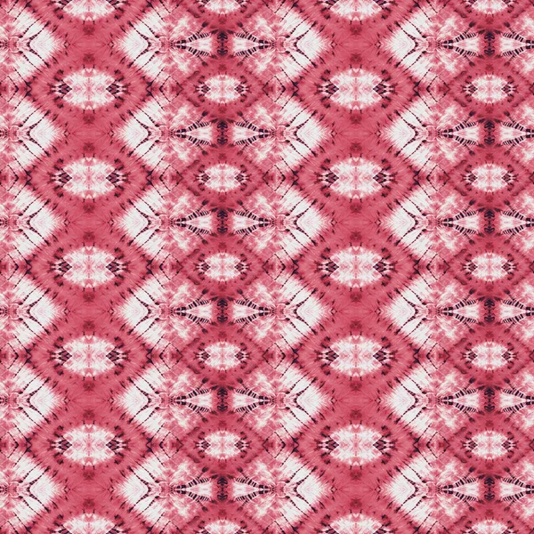 Patrón Shibori Sin Costuras Patrón Color Rojo Tinte Lazo — Foto de Stock