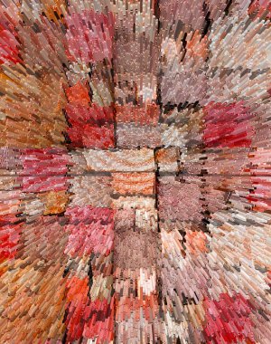 Soyut grunge arkaplanı rengi. Renkli küçük kareler. Fütürist fon, modern afiş, şık duvar kağıdı. Desen desen şekli