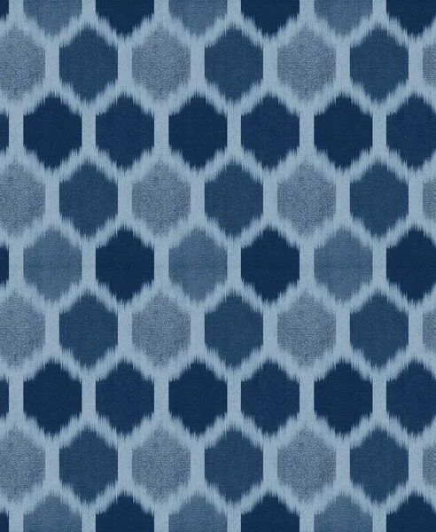 Nahtlose Geometrische Muster Mit Indigo Farbe — Stockfoto