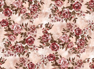 Güllü Çiçeksiz Desen