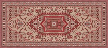 Dört kenarlı, güzel, dikdörtgen, geometrik renkli, tekstil ve dijital baskı.