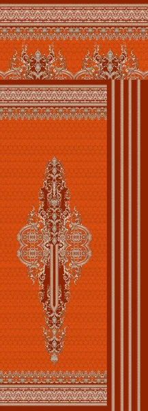 Terno Kurti Design Digital Ornamento Motivo Colorido Papel Parede Ilustração — Fotografia de Stock
