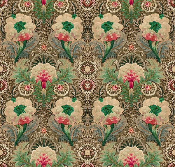 Kusursuz dekoratif dijital motif tasarım arkaplanı