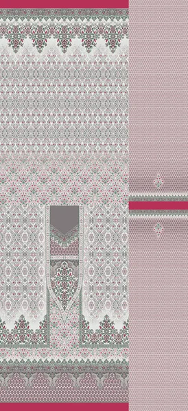 Sesuai Dengan Motif Desain Digital Kurti Gambar Wallpaper Penuh Warna — Stok Foto