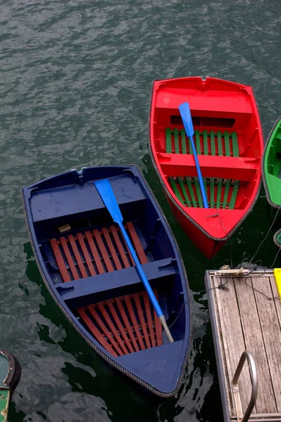 Баскские Рыбацкие Лодки Barcos Pesca Bascos — стоковое фото