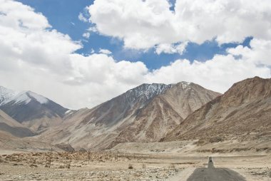 Ladakh, Hindistan 'da manzara.
