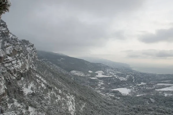 Costa Sur Crimea Día Nublado Invernal —  Fotos de Stock