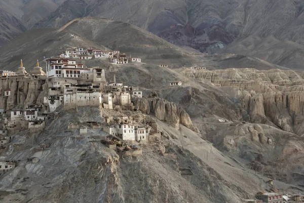 Vista Del Monasterio Budista Gompa Lamayuru Ladakh India —  Fotos de Stock