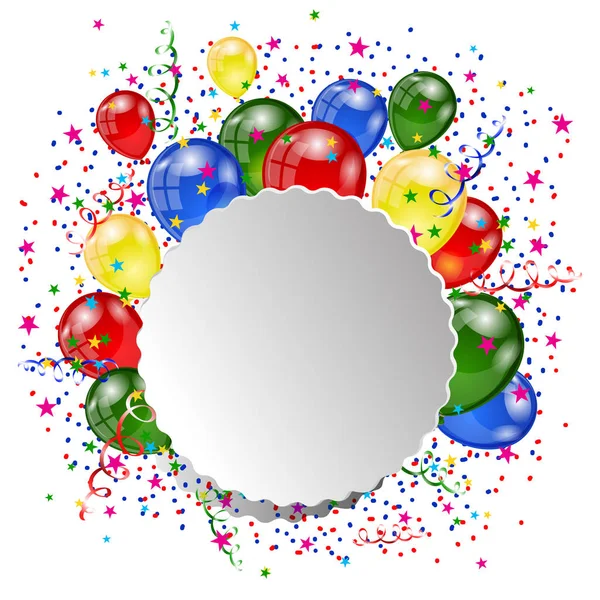 Conjunto de globos de colores — Vector de stock