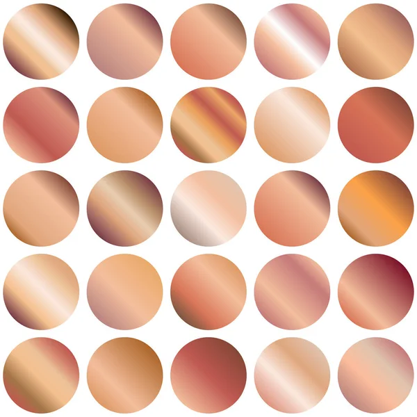 Ensemble de décors de gradient de cercle — Image vectorielle