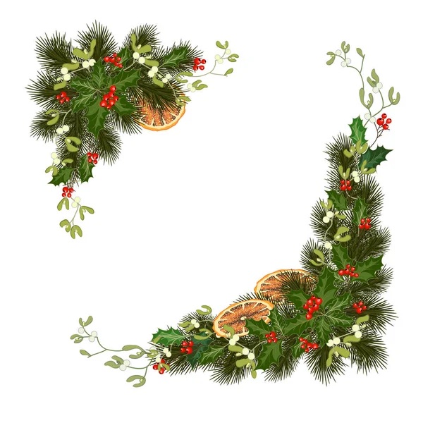 Décorations de Noël vacances — Image vectorielle