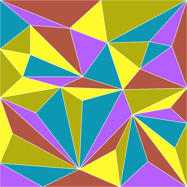 Abstrakt mosaik bakgrund låg poly geometrisk stil — Stock vektor