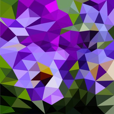 Geometrik soyut arkaplan baskısı düşük poli mozaik biçimi