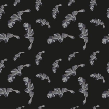 Kusursuz renksiz desen geometrik arkaplan vektör tasarımı