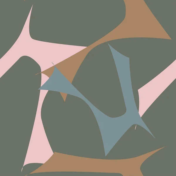 Patrón geométrico abstracto forma expresiva ornamentos diseño gráfico — Archivo Imágenes Vectoriales
