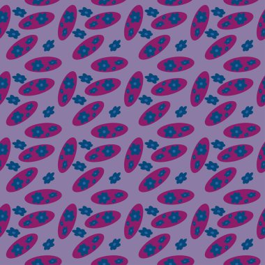 Geometrik şekillerin ve karalamaların modası geçmiş kusursuz deseni. Renkli vektör deseni memphis biçimi