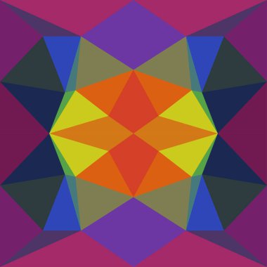 Geometrik şekillerin ve karalamaların modası geçmiş kusursuz deseni. Renkli vektör deseni memphis biçimi