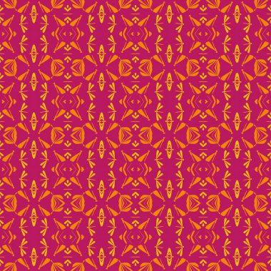 Dekoratif ve soyut geometrik öğelerle seamless modeli. Vektör çizim.