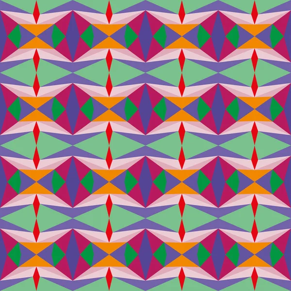 Різнокольоровий Вектор Безшовний Візерунок Абстрактними Формами Геометричний Художній Принт Мода — стоковий вектор