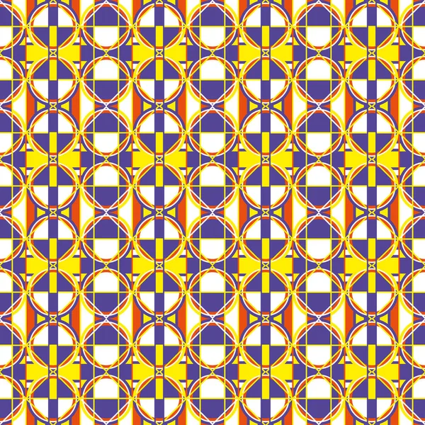 Das Geometrische Abstrakte Muster Nahtloser Vektorhintergrund Dunkelblaue Und Goldene Textur — Stockvektor