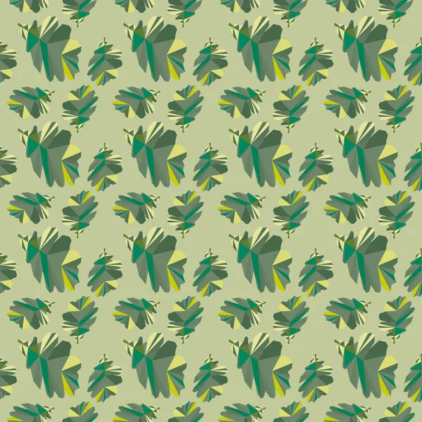 Drucken Sommer Exotische Dschungelpflanze Tropischen Palmenblättern Muster Nahtloser Floraler Vektor — Stockvektor