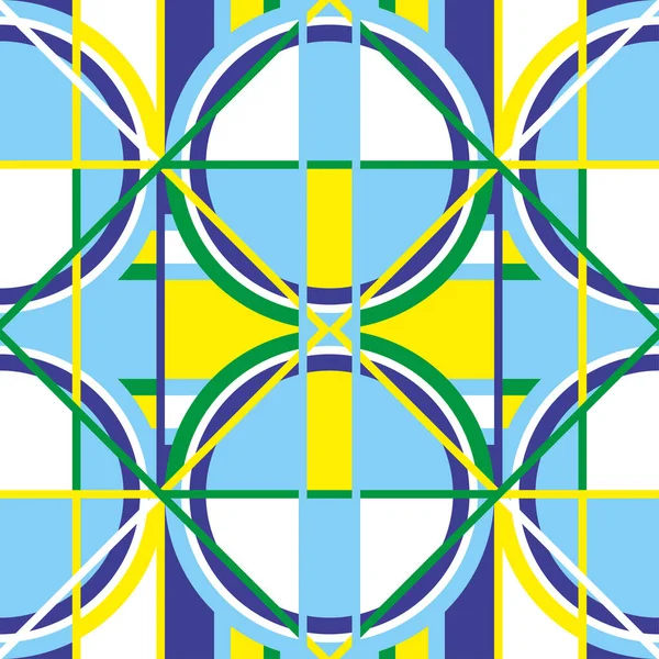 Abstrakter Geometrischer Hintergrund Mit Unterschiedlichen Geometrischen Formen Dreiecke Kreise Punkte — Stockvektor