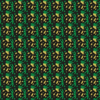 Khokhloma tarzında geleneksel Rus vektör dikişsiz desen. Banner, kart, poster, davetiye, etiket, menü, sayfa dekorasyonu veya web tasarımı için kullanılabilir