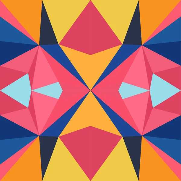 Motif Géométrique Sans Couture Avec Des Éléments Colorés Fond Vectoriel — Image vectorielle