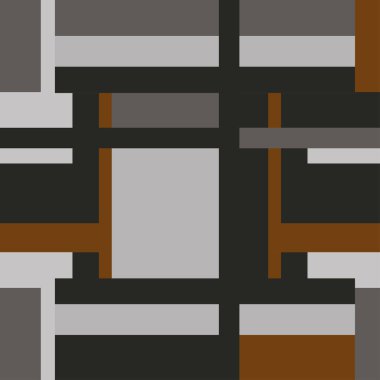 Dekoratif ve soyut geometrik öğelerle seamless modeli. Vektör çizim.