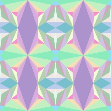 Soyut çok renkli geometrik desen. Geometri stok vektör illüstrasyonu. Kumaş, arkaplan, yüzey tasarımı, ambalaj için mor ve mor renklerde pürüzsüz desen,