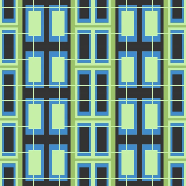 Patrón Sin Costuras Con Elementos Geométricos Abstractos Decorativos Ilustración Vectorial — Vector de stock