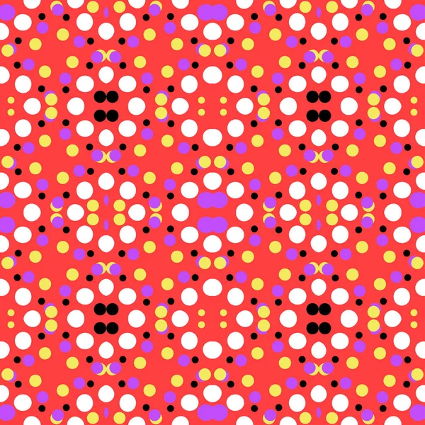 Nahtloses Muster Mit Dekorativen Geometrischen Und Abstrakten Elementen Vektorillustration — Stockvektor