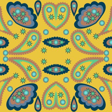 Sorunsuz yaprak desen. Çiçek şık arka plan. Vektör arka plan.