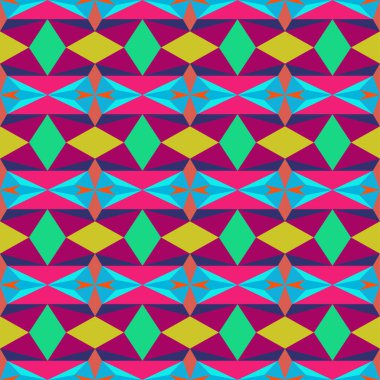 Kumaş, tekstil, ambalaj kağıdı, duvar kağıdı, web tasarımı ve arka plan için soyut vektörsüz geometrik desen.