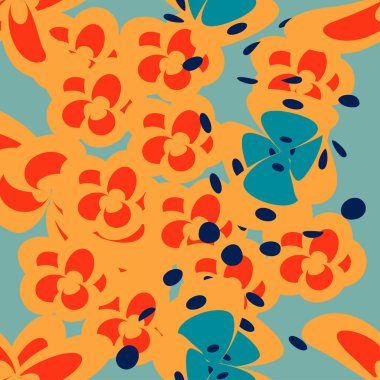 Soyut çiçekli, pürüzsüz dokular. Sonsuz özgeçmiş. Etnik, pürüzsüz bir model. Vektör arkaplanı. Parlak desen. Yaz şablonu. Duvar kağıdı, kalıp dolguları, web sayfası arkaplanı için kullan