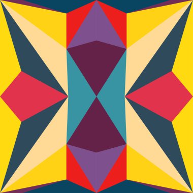 Dekoratif ve soyut geometrik öğelerle seamless modeli. Vektör çizim.