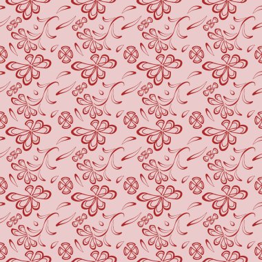 Linocut tarzı çiçekler ve yapraklar beyaz daireler şeklinde. Yeşil benekli arka planda kusursuz vektör deseni. Refah, güzellik, ambalaj, kumaş, kırtasiye, düğün için harika