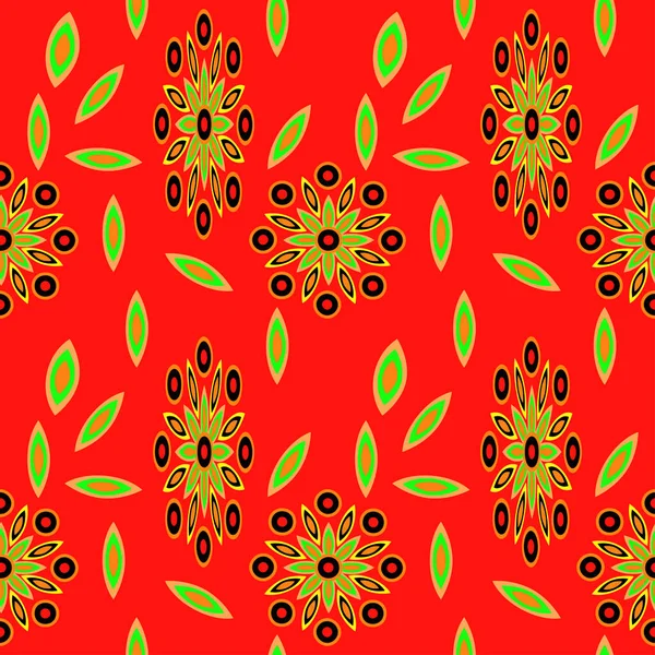 Vektornahtloses Blumenmuster Handgezeichnete Textur Mit Blumen Paisley Garden Style — Stockvektor