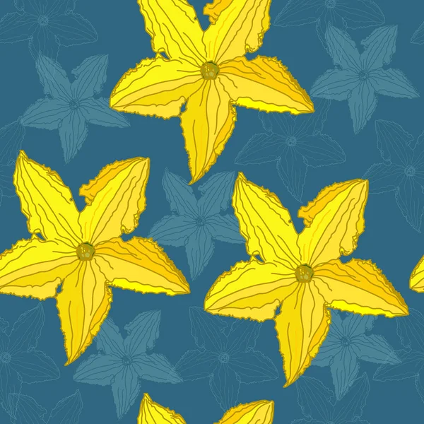 Çiçek seamless modeli. Vektör arka plan çiçekler ile. Tekstil, kumaş, Hediyelik eşya, ambalaj ve tebrik kartları için resimler el çekilmiş.