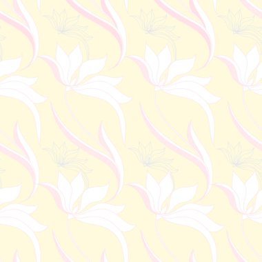 Çiçek seamless modeli. Vektör arka plan çiçekler ile. Tekstil, kumaş, Hediyelik eşya, ambalaj ve tebrik kartları için resimler el çekilmiş.