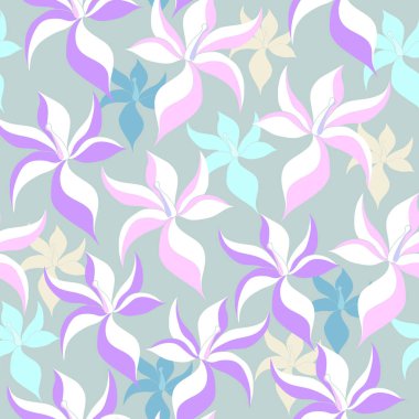 Çiçek seamless modeli. Vektör arka plan çiçekler ile. Tekstil, kumaş, Hediyelik eşya, ambalaj ve tebrik kartları için resimler el çekilmiş.