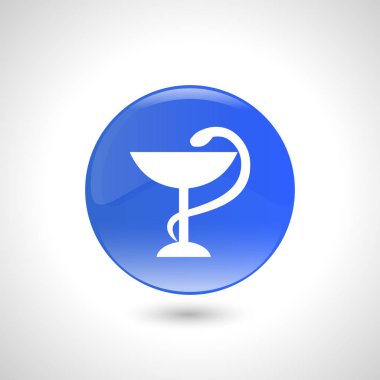 Eczacı vektör simgesi. Web tasarım, grafik sembolü logosu.