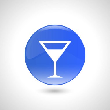 Kokteyl vektör simgesi. Web tasarım, grafik sembolü logosu.