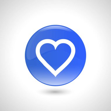 Kalp vektör simgesi. Web tasarım, grafik sembolü logosu.