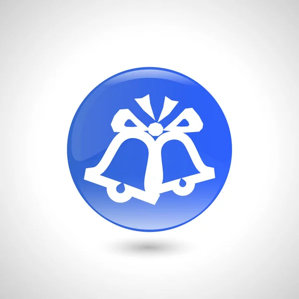 Bells vector icon. Graphic symbol for web design, logo. — Stock Vector