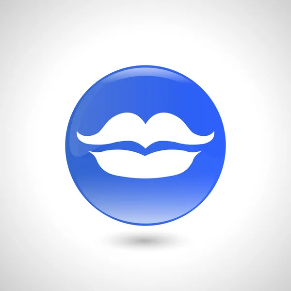 Lippen-Vektor-Symbol. Grafiksymbol für Webdesign, Logo. — Stockvektor