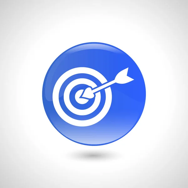 Zielvektorsymbol. Grafiksymbol für Webdesign, Logo. — Stockvektor
