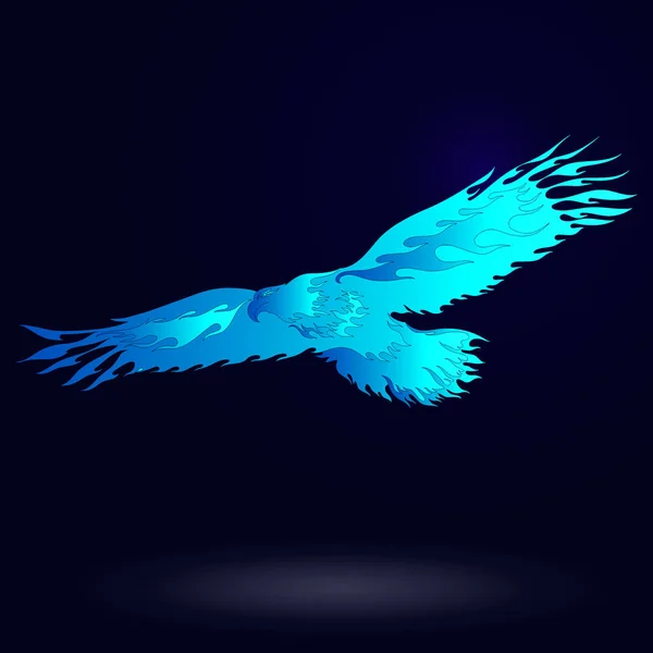 Águila de Fuego. Ilustración vectorial . — Vector de stock