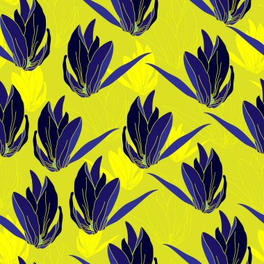 Çiçek seamless modeli. Vektör arka plan çiçekler ile. Tekstil, kumaş, Hediyelik eşya, ambalaj ve tebrik kartları için resimler el çekilmiş.