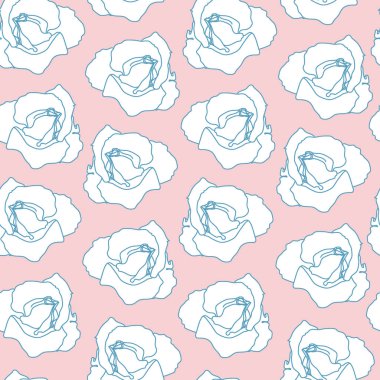 Çiçek seamless modeli. Vektör arka plan çiçekler ile. Tekstil, kumaş, Hediyelik eşya, ambalaj ve tebrik kartları için resimler el çekilmiş.